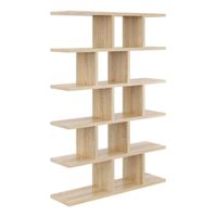 Duży regał z półkami, biblioteczka, 70x18x101 cm, dąb, mat | TYLETEGOTU