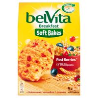 belVita Breakfast Ciastka zbożowe z żurawiną i rodzynkami 250 g