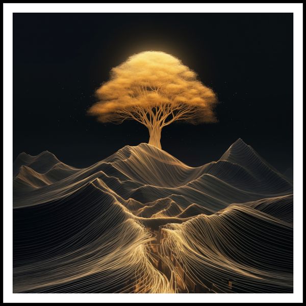 Plakat 90x90cm Drzewo Energii zdjęcie 3