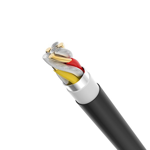 Kabel T-Phox Nets USB A - USB Typ C 1,2m czarny zdjęcie 4