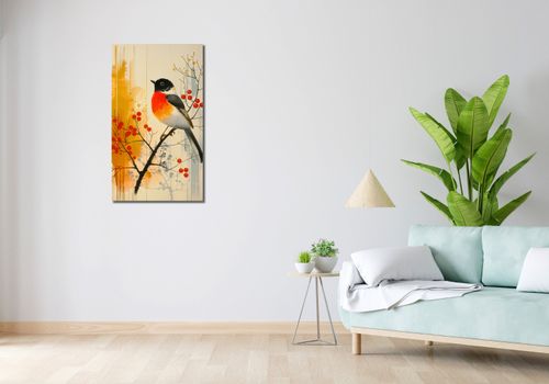 Obraz 50x90cm Jesienny Rudzik na Arena.pl