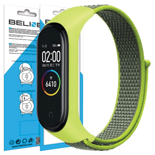 beline pasek mi band 7/6/5/4/3 nylonloopżółty/yellow na Arena.pl