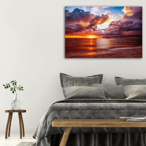 Deco Panel, Molo i zachód słońca 4 120x80 na Arena.pl