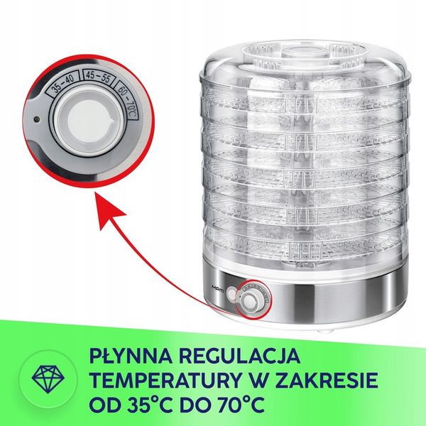 Suszarka do grzybów warzyw owoców 5-sit MPM MSG-11 zdjęcie 12