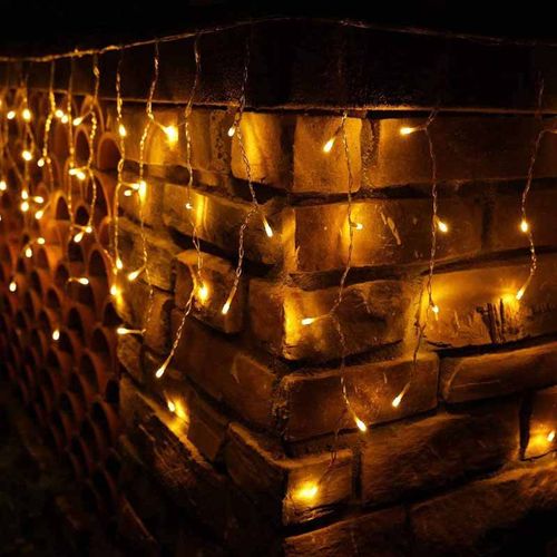 Sople świetlne LED 300 – kurtyna 8,3 m, biały ciepły, 8 trybów świecenia na Arena.pl