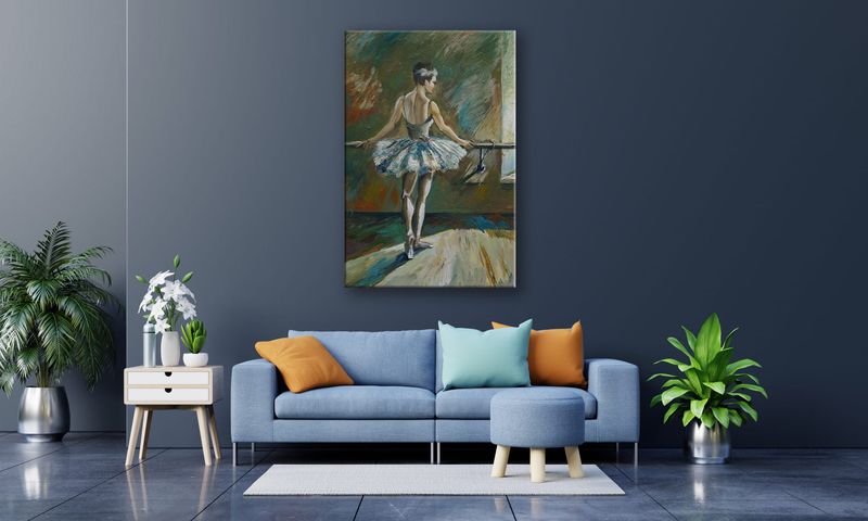 OBRAZ NA PŁÓTNIE 004 Baletnica 70x100cm zdjęcie 4