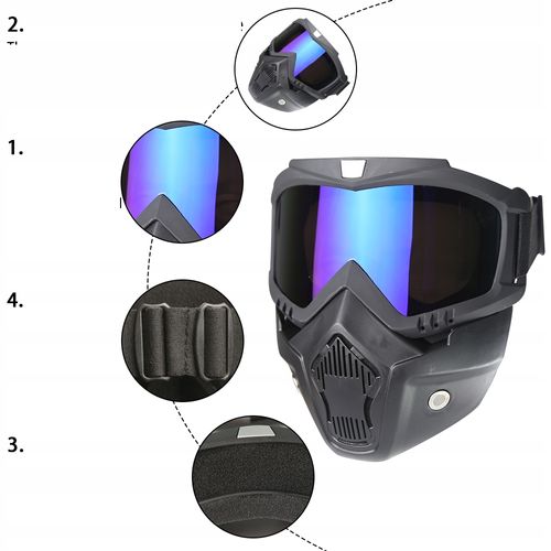 MASKA Airsoft Snowboard GOGLE Laser na Arena.pl