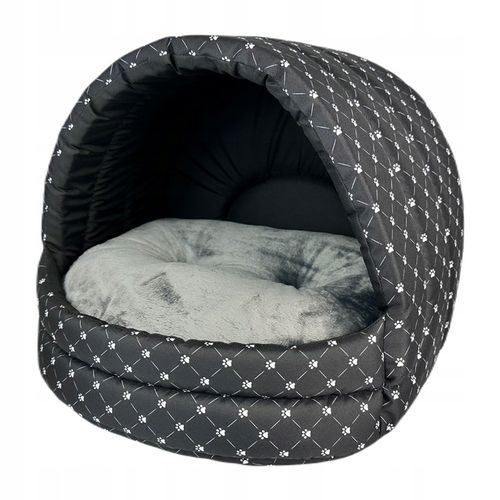 Legowisko Dla Psa Dużego Owalne Budka Materac Poduszka Materiałowe Buda L na Arena.pl