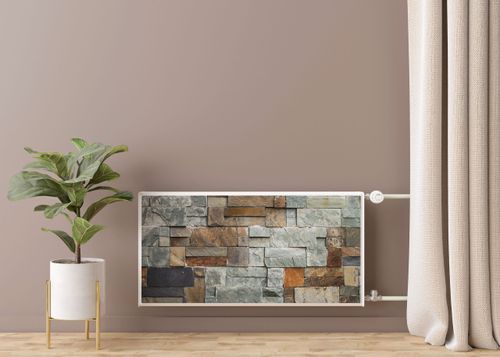 MATA Magnetyczna Na Kaloryfer Kamienna Ściana Mur 80cm x 60cm na Arena.pl