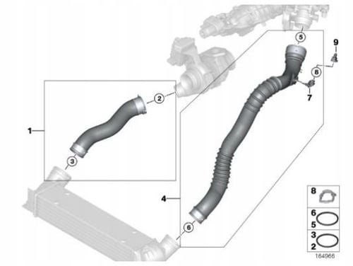 OE BMW USZCZELKA INTERCOOLERA N47 11618506782 na Arena.pl