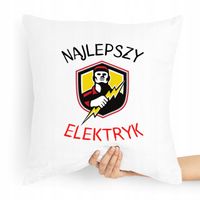 Poduszka Prezent Dla Elektryka Najlepszy Elektryk Z Nadrukiem Ze Zdjęciem