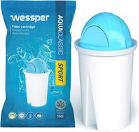 10x FILTR WESSPER AQUACLASSIC SPORT WODY AQUA CLASSIC do DZBANKA BRITA DAFI