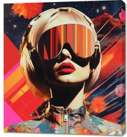 Obraz 90x100cm Retrofuturystyczna Muza