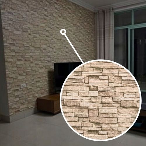 x10 PANELE ŚCIENNE SAMOPRZYLEPNE KAMIEŃ CEGŁA TAPETA MUR IMITACJA 3D SALON na Arena.pl