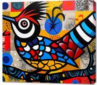 Obraz 100x90cm Ptak Na Wznak