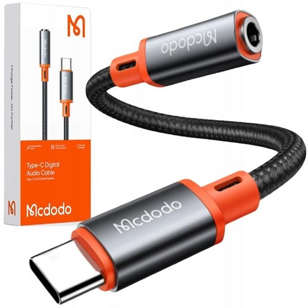 PRZEJŚCIÓWKA ADAPTER USB C MINI JACK Z DAC MCDODO zdjęcie 1