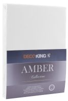 Prześcieradło DecoKing AMBER WHI 140-160x200+30