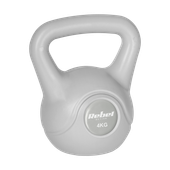 Kettlebell 4kg szary kettle hantel odważnik kula do ćwiczeń ABS Rebel