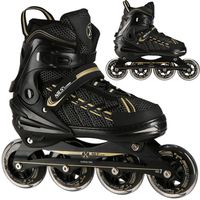 ŁYŻWOROLKI ROLKI Rekreacyjne Męskie Damskie Regulowane PU84 ABEC7 r. 39-42