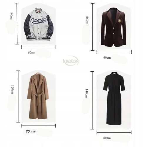 WORKI FOLIOWE NA UBRANIA -skosy 60 X 120 - 100 szt PRZEZROCZYSTE-WYTRZYMAŁE na Arena.pl