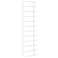 Stojak na ręcznik, biały, 24x12x96 cm, stalowy