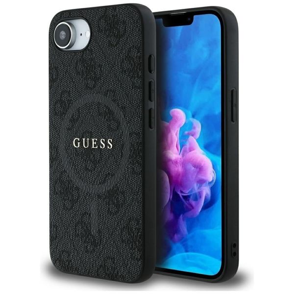 Etui Guess 4G Ring Classic Logo MagSafe do iPhone 16e czarny zdjęcie 1