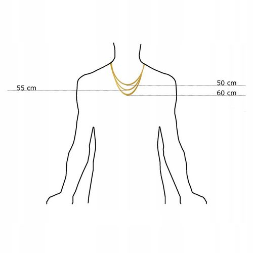 ZŁOTY ŁAŃCUSZEK MĘSKI ROMBO + KRZYŻYK 18K 50 CM PREZENT DLA NIEGO + GRATISY na Arena.pl