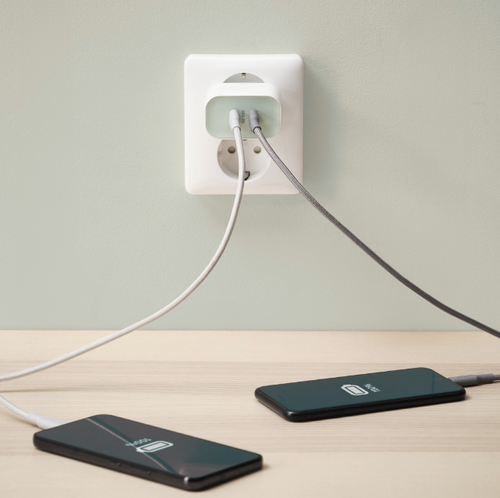 Ładowarka 2x USB-C 45W 3A PD 3.0 QC4+ PPS szybkie ładowanie IKEA SJÖSS na Arena.pl