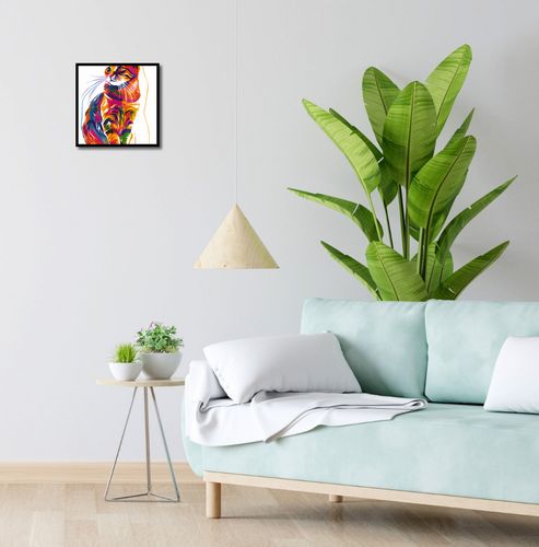 Plakat 30x30cm Nasycony Kot na Arena.pl