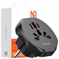 mcdodo adapter podróżny przejściówka angielska wtyczka eu do usa eu us uk