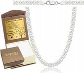 Srebrny Łańcuszek Męski Nonna MONALIZA Pełna Diamentowana 5 mm Srebro 925