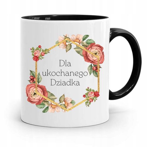 Kubek Czarny Prezent Dla Ukochanego Dziadka Z Nadrukiem Ze Zdjęciem na Arena.pl