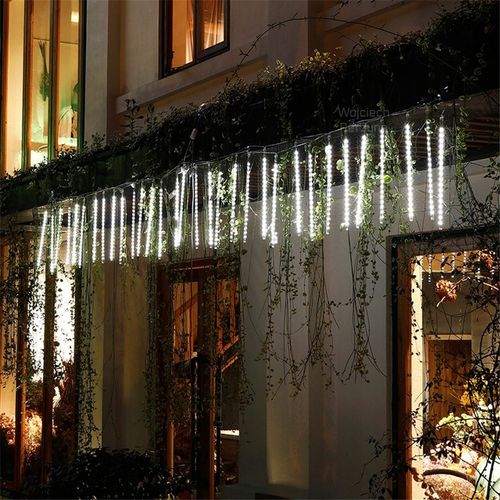 SOPLE METEORY BIAŁE ZIMNE LED LAMPKI PADAJĄCY ŚNIEG 30cm BIAŁY ZIMNY na Arena.pl