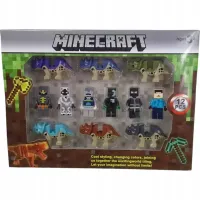Minecraft Zestaw 12 Figurek Dinozaury Klocki Figurki Z Gry Akcesoria 12W1