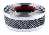 UNIWERSALNA dokładka zderzaka 5CM 1M CARBON BIAŁA