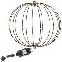 Kula świetlna 112 LED dekoracja świąteczna do ogrodu, IP44 ciepły biały + biały flash