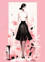 Plakat 20,5x28,4cm Pastelowe Love