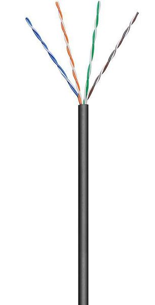 MicroConnect U/UTP CAT5e Outdoor 100m Black zdjęcie 1