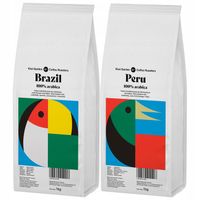 Kawa ziarnista Świeżo palona 100% Arabica PERU+BRAZYLIA zestaw 2x1kg