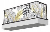 Osłona balkonowa na barierkę palmy liście rośliny