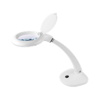 Lampa warsztatowa z lupą kosmetyczna 30x LED 3+12dpi 6W 6500K Rebel