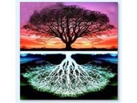 DRZEWO HAFT W LUSTRZANYM ODBICIU