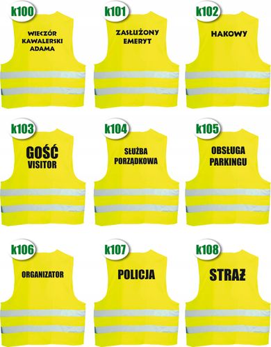 KAMIZELKA ODBLASKOWA z nadrukiem GOŚĆ VISITOR na Arena.pl