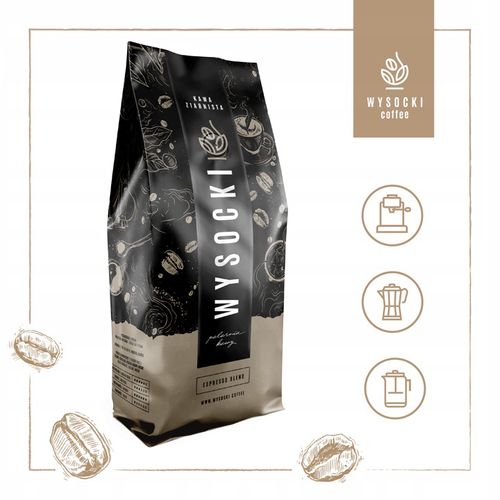 Kawa ziarnista WYSOCKI COFFEE - ESPRESSO BLEND 1kg na Arena.pl