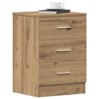 Szafka nocna Artisan Oak 38x35x55 cm Drewno klejone