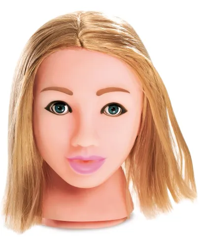 pipedream pet model głowy z systemem ust, długie włosy, przyssawka na Arena.pl