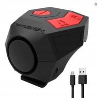 DZWONEK ELEKTRONICZNY ROWEROWY Z ALARMEM KLAKSON 120dB ALARM ROWER USB