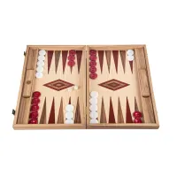 Ekskluzywny Backgammon Manopoulos – Rękodzieło z bocznymi uchwytami
