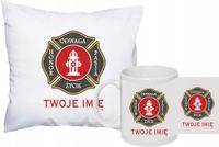 PODUSZKA+KUBEK zestaw Straż Pożarna OSP jednostka