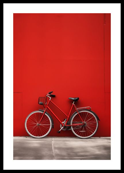 Plakat 30x45cm Czerwony Rower zdjęcie 3